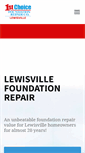 Mobile Screenshot of lewisvillefoundationrepair.com